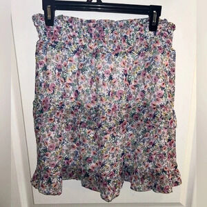 Sienna Sky Floral Mini Skirt. Size medium